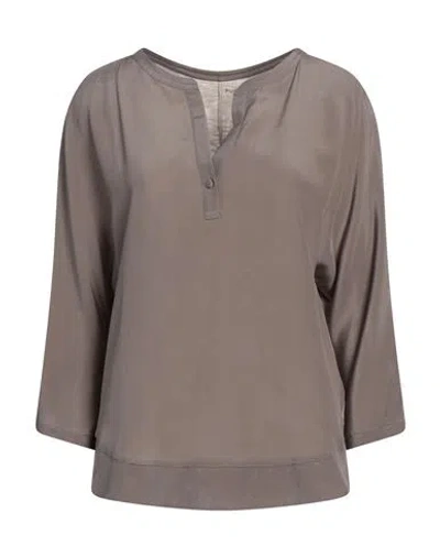 Purotatto Woman Top Sage Green Size S Viscose, Silk, Modal, Wool