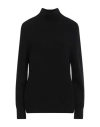 Purotatto Woman Turtleneck Black Size 6 Cashmere