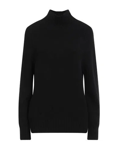 Purotatto Woman Turtleneck Black Size 6 Cashmere