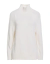 Purotatto Woman Turtleneck Ivory Size 6 Cashmere In White