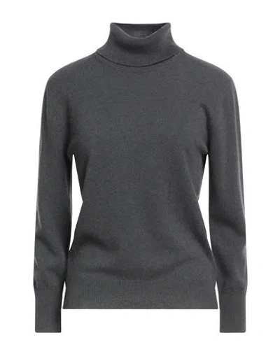 Purotatto Woman Turtleneck Lead Size 4 Cashmere In Gray