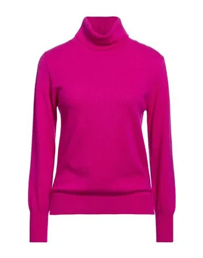 Purotatto Woman Turtleneck Mauve Size 6 Cashmere In Pink