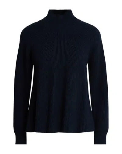 Purotatto Woman Turtleneck Midnight Blue Size 6 Wool, Cashmere