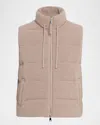 Purotatto Wool-cashmere Puffer Vest In Neutral