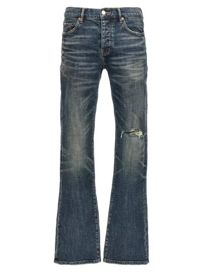 Purple Brand 1 Year Dirty Fade Jeans In Blue