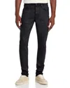 Purple Brand P001 Mid-rise Skinny Jeans In Black Repair