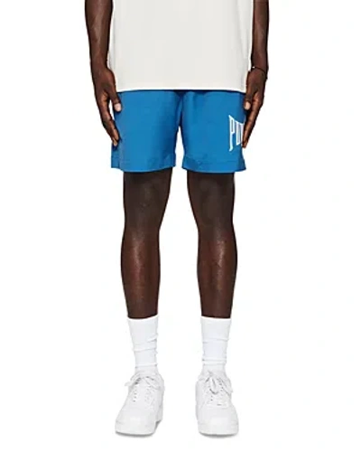 Purple Brand Logo-print Shorts In Blue