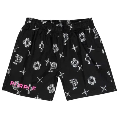Pre-owned Purple Brand All Around Short 'black'