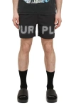 Purple Brand All Around Water Repellent Performance Shorts In Black
