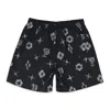 Purple Brand All Round Aop Shorts In Black