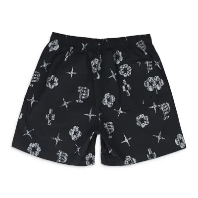Purple Brand All Round Aop Shorts In Black