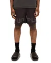 Purple Brand All Round Shorts Olographic Logo In Black