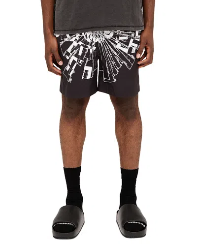 Purple Brand All Round Shorts In Black