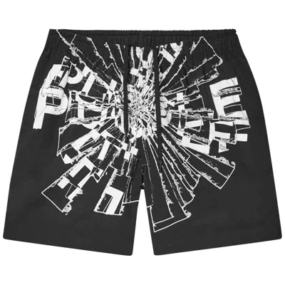 Pre-owned Purple Brand All Round Shorts 'black' | Men's Size Xl