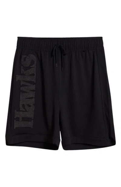 Purple Brand Atlanta Hawks Mesh Shorts In Black