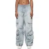 PURPLE BRAND PURPLE BRAND BAGGY AVIATOR HOTFIX CARGO JEANS