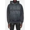 Purple Brand Gothic Stars Cotton Hoodie In Black