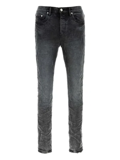 Purple Brand Black Stretch Denim Jeans In Blue
