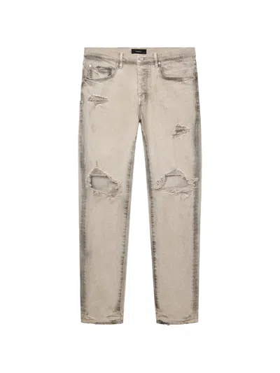 Purple Brand Belt-loop Distressed-effect Jeans In Neutral
