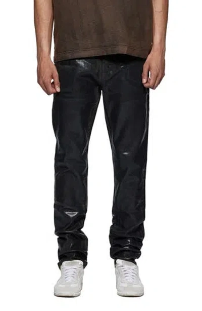Purple Brand Black Coated Brown Skinny Jeans