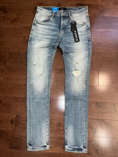 Pre-owned Purple Brand Black Label Jeans In Blue