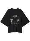 Purple Brand Blade T-shirt In Black