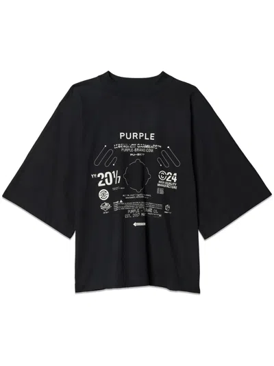 Purple Brand Blade T-shirt In Black