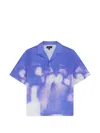 BLEACHED-EFFECT SHORT-SLEEVED SHIRT