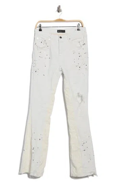 PURPLE BRAND PURPLE BRAND BLOWOUT DOUBLE PANEL FLARE JEANS