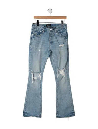 Pre-owned Purple Brand Bootcut Jeans In Blue