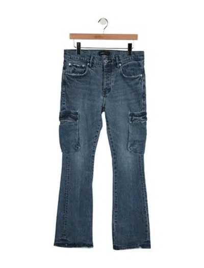 Pre-owned Purple Brand Bootcut Jeans In Blue
