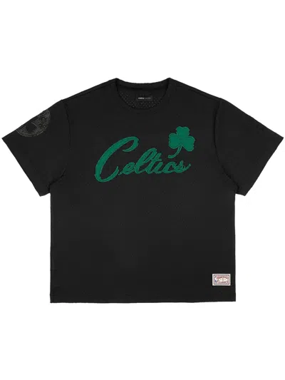 Purple Brand Boston Celtics Mesh T-shirt In Black