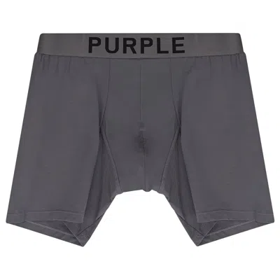 Pre-owned Purple Brand Boxer Brief 'grey' | Men's Size L In Gray