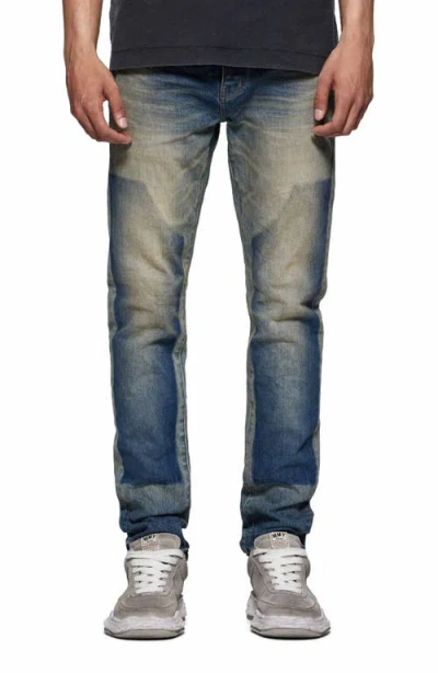 Purple Brand Camden Shadow Skinny Jeans In Mid Indigo