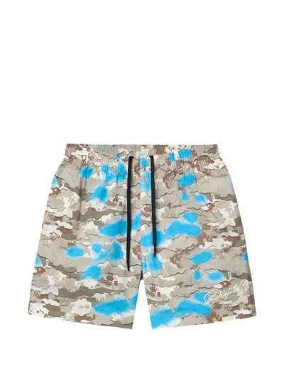 Purple Brand Camouflage Short In Multi