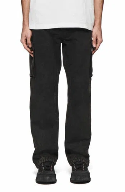 Purple Brand Canvas Cargo Pants In Black