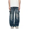 Purple Brand Cargo Jeans In Purple