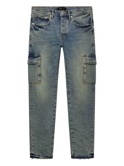 Purple Brand Cargo Skinny Jeans In Brown