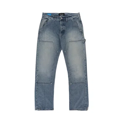 Pre-owned Purple Brand Carpenter Skinny Jeans 'sun Faded Denim' | Blue | Men's Size 33