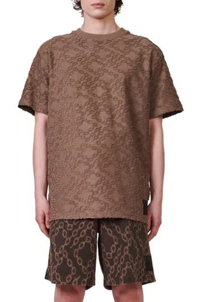 Purple Brand Chain Jacquard Terry Cloth T-shirt In Winter Moss