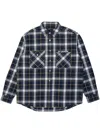 Purple Brand Check-print Cotton Shirt In Black