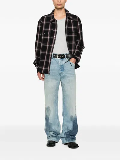 Purple Brand Check-pattern Cotton Shirt In Black