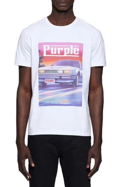 PURPLE BRAND PURPLE BRAND CLEAN COTTON GRAPHIC T-SHIRT