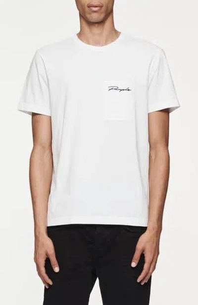 Purple Brand Clean Jersey Pocket T-shirt In White