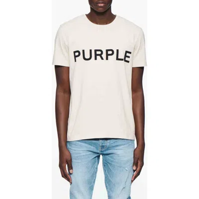 Purple Brand Clean Logo Graphic T-shirt In Tan