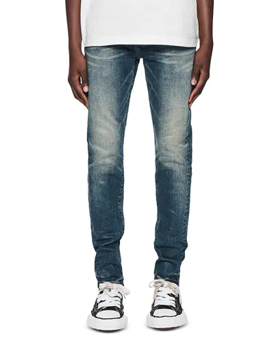 Purple Brand Coated Dark Tempest Skinny Fit Jeans In Dark Indigo