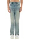 Purple Brand "coated Flare" Jeans In Denim