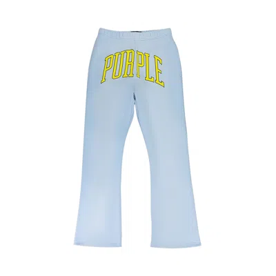 Pre-owned Purple Brand Collegiate Flared Pants 'blue' | Men's Size S