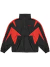 Purple Brand Colour-block Track Jacket In Black