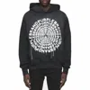 Purple Brand Concentric Graphic Print Hoodie In Black In Black
